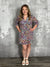 Multi Abstract Print Wrinkle Free Lizzie Dress