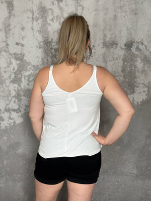 The Penny Tank - White - FINAL SALE