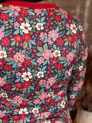 Buttery Shirley Lounge Sets - Christmas Floral - (Small - 3X)