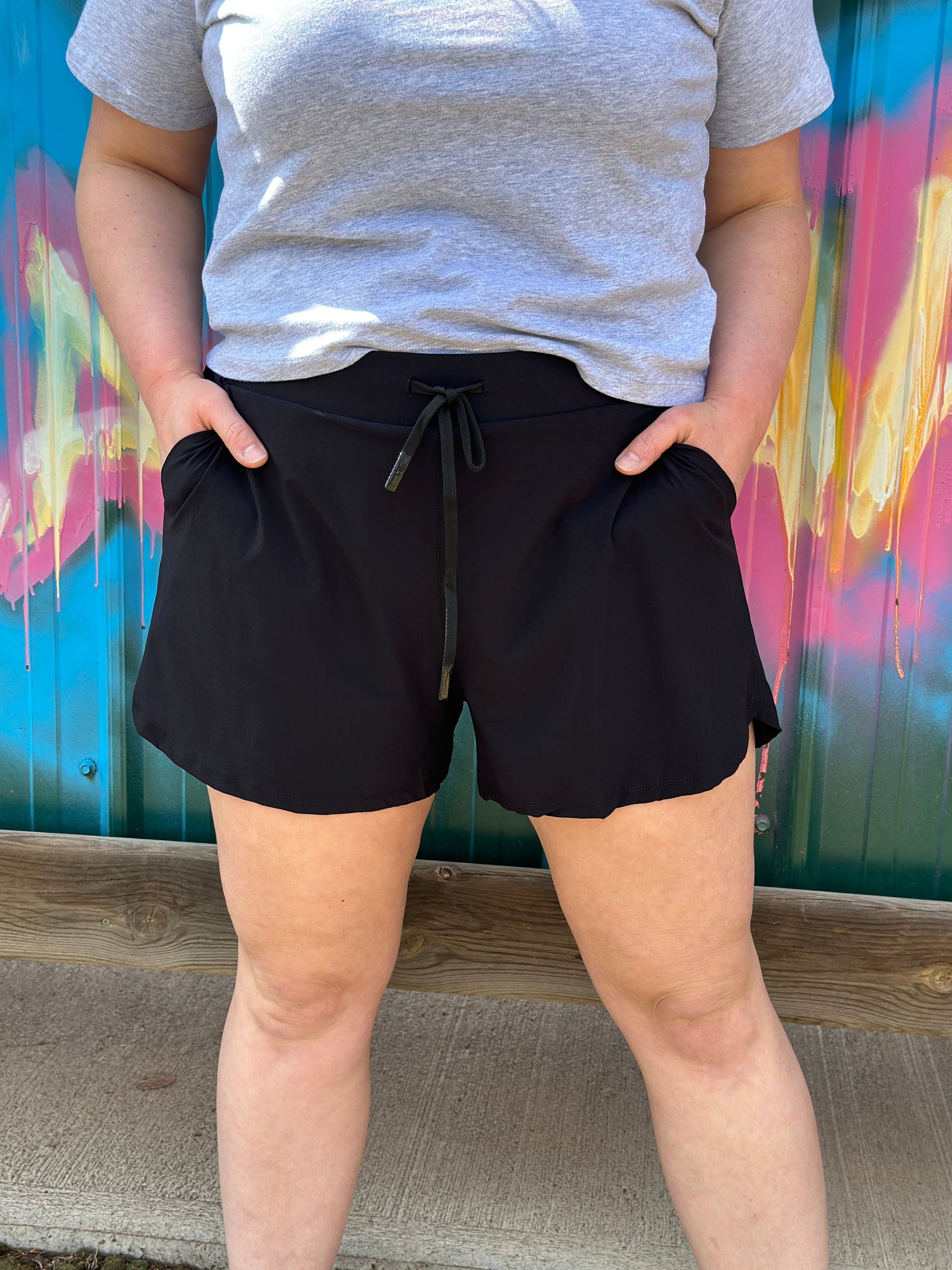 Ball Park Athletic short with spandex short lining (Small - 3X)