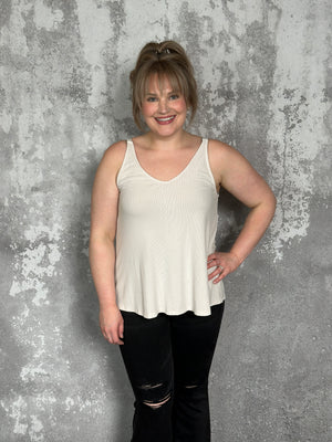 The Penny Tank - Ivory - FINAL SALE