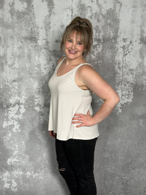 The Penny Tank - Ivory - FINAL SALE