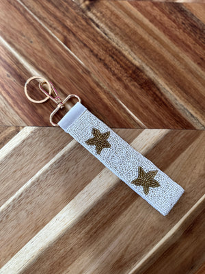 Star Beaded Keychain - 5 Colors