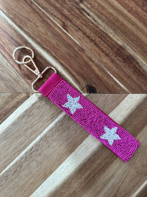 Star Beaded Keychain - 5 Colors