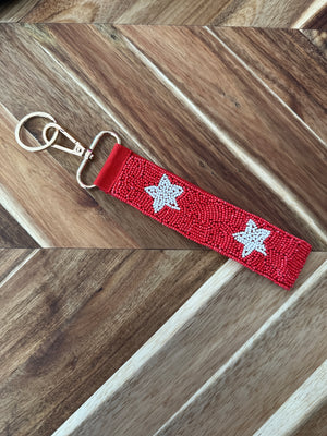 Star Beaded Keychain - 5 Colors