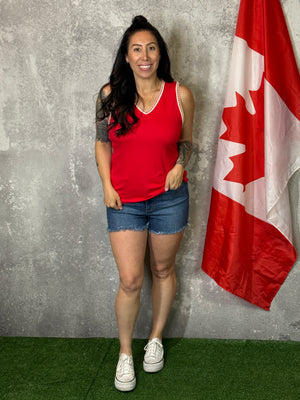 The Hailey Tank - Red (Small - 3X)