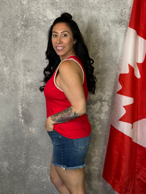 The Hailey Tank - Red (Small - 3X)
