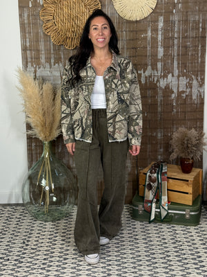 Studded Camo Jacket (Small - 3X)
