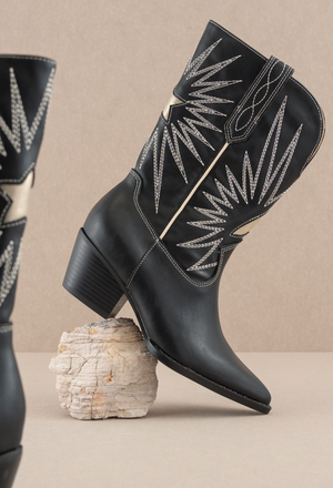 Star is Born Western Bootie - Black