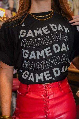 Black Gameday Star Graphic Tee