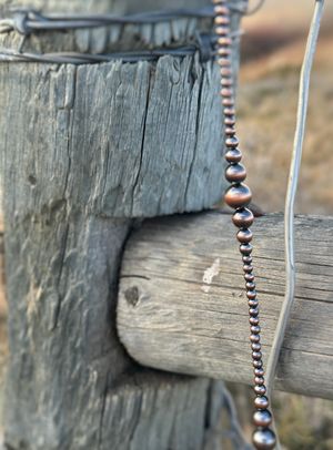 Bronze Faux Pearl Necklace - Restock