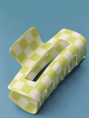 Checked Hair Claw