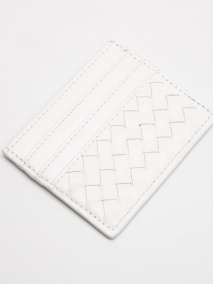 Slim Woven Pocket Card Holder Wallet