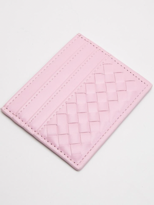 Slim Woven Pocket Card Holder Wallet