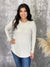 Basic Round Neckline Long Sleeve - Off White (Small - 3X) FINAL SALE