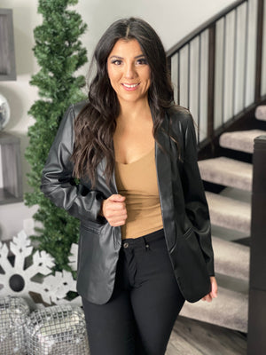 Black Vegan Blazer