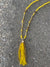 Glimmer of Hope Tassel Necklace - Yellow
