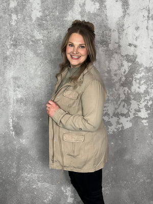 Tencel Jacket - Taupe