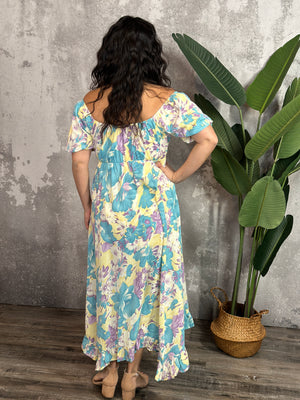 Asymmetrical Spring Style Ruffle Dress