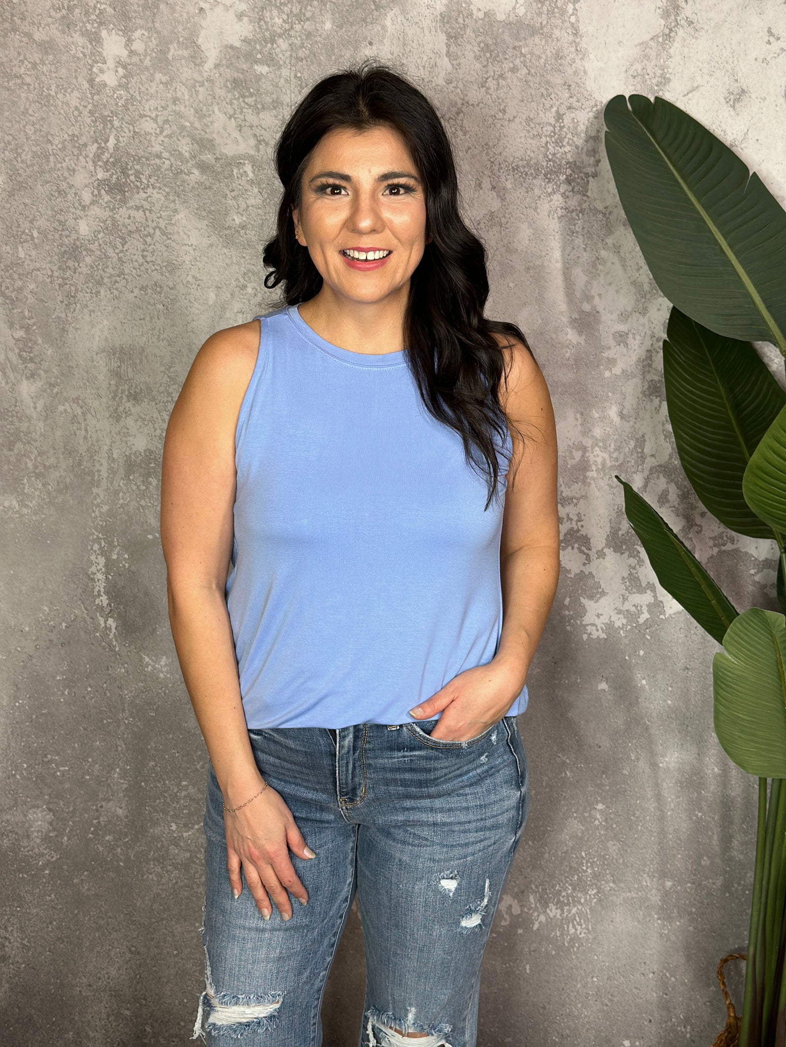 The Alisha Tank - Spring Blue (Small - 3X) BESTSELLER