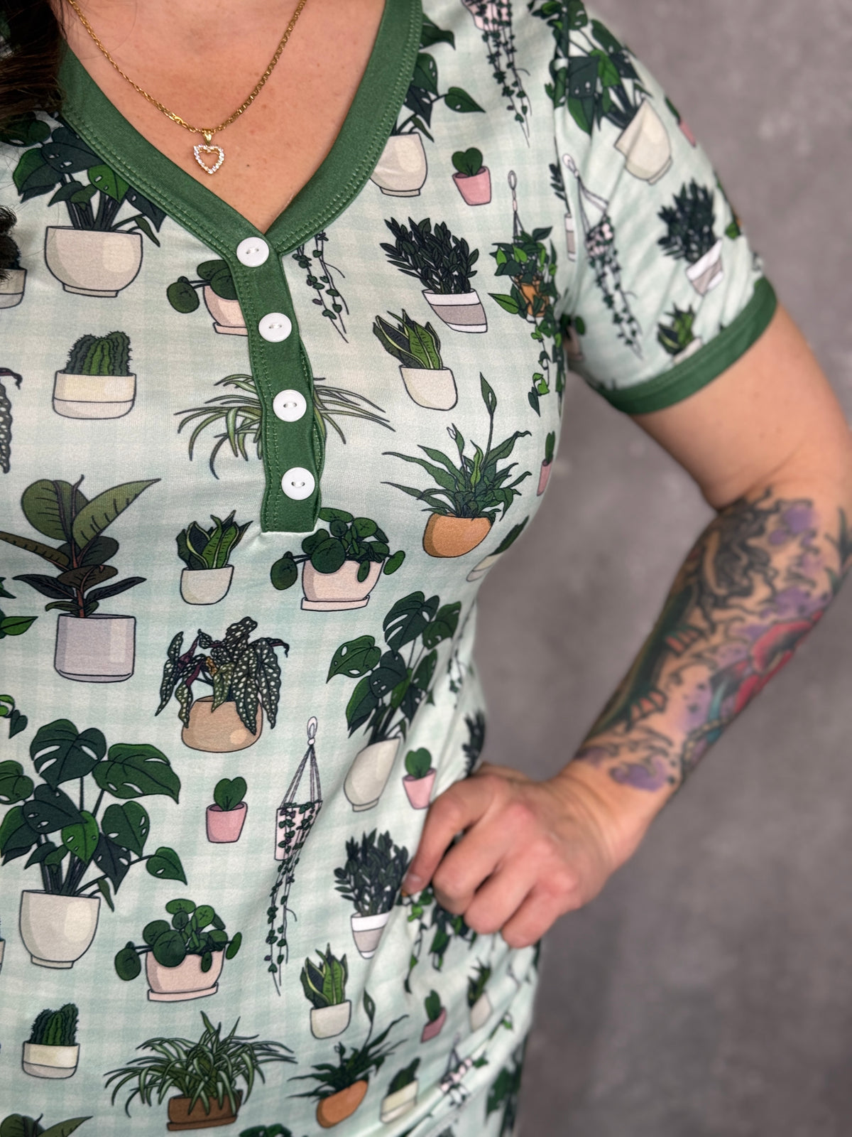 Buttery Shirley Lounge Sets - Plant Lover - (Small - 3X)