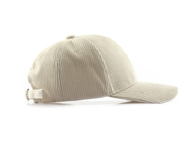 Corduroy Ball Cap - Beige