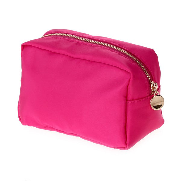 Round Nylon Cosmetic Bag - The Pink Porcupine ltd.