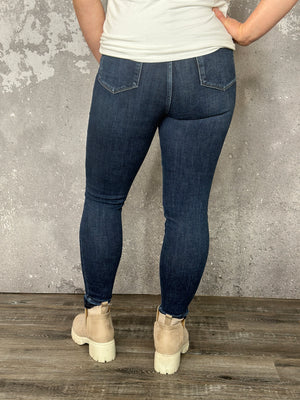 Judy Blue Dark Wash Skinny Fit Tummy Control Jean (sizes 24-24W)