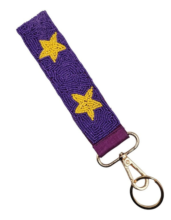 Star Beaded Keychain - 5 Colors