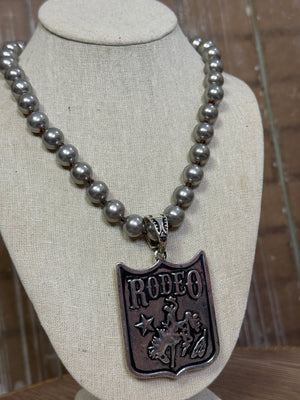 Rodeo Medalion Necklace Version 2