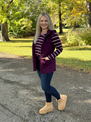Cargo Vest - Plum