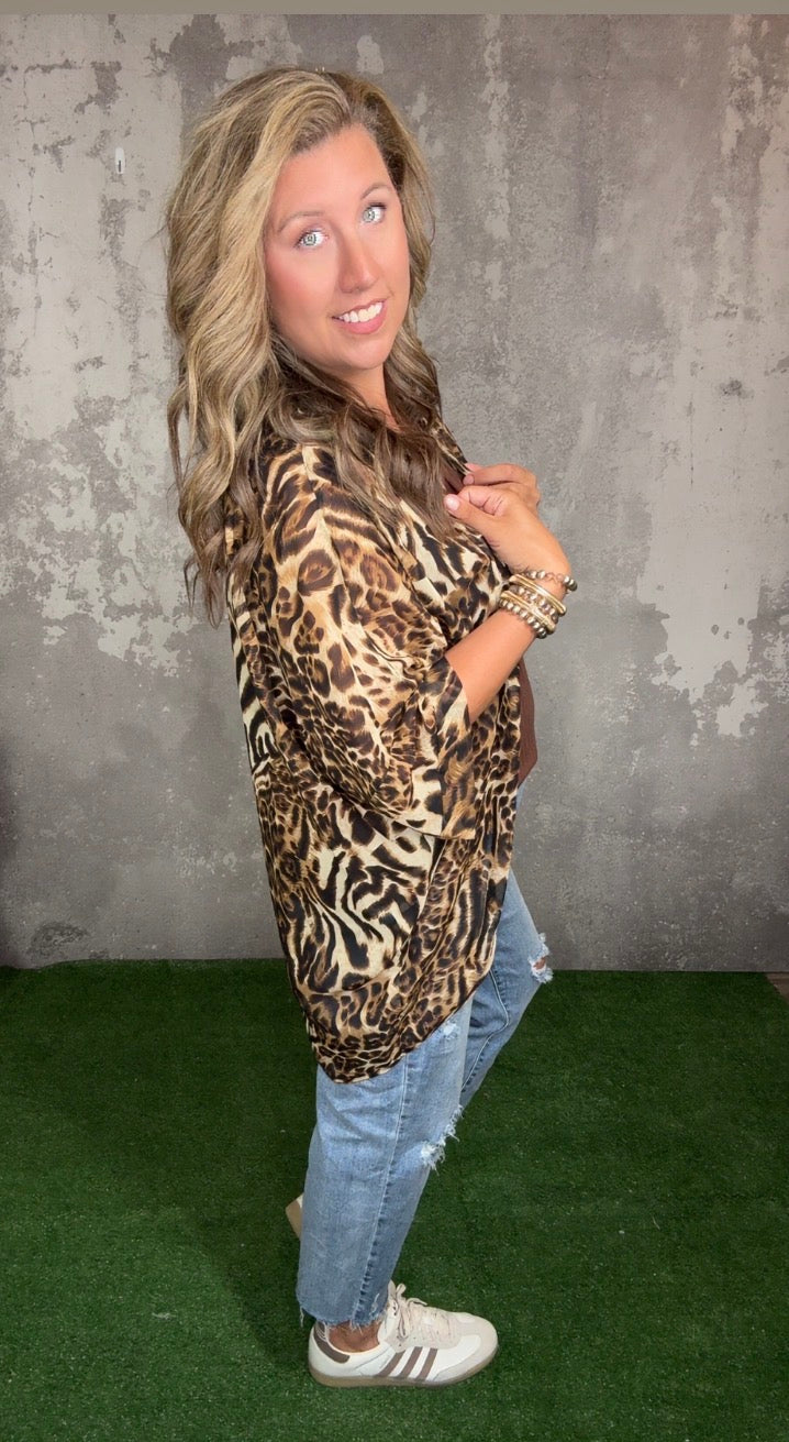 Leopard Kimono