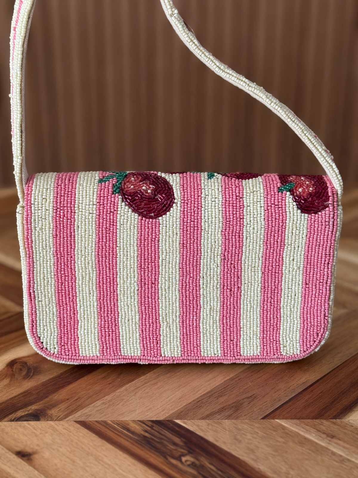 Bead Bag Clutch - Strawberry
