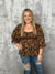 Rust Floral Smocked Pattern Top