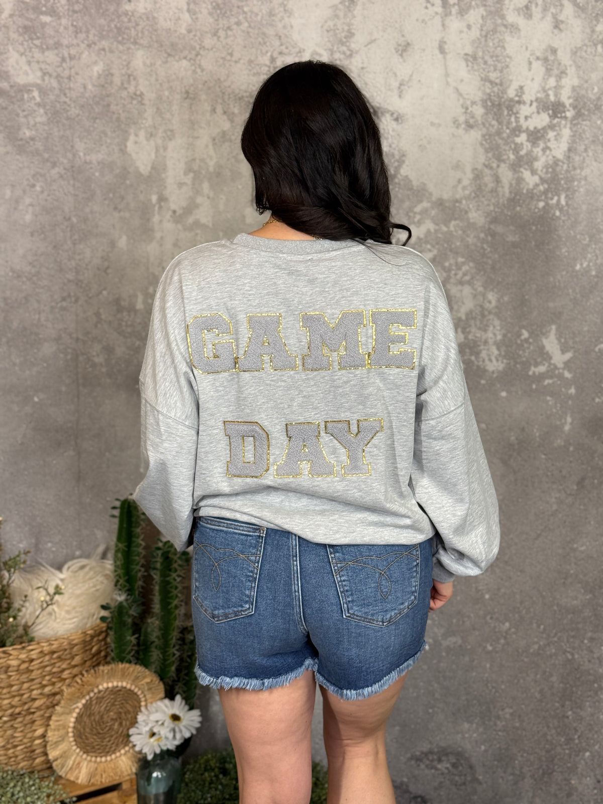 Grey Football Season Sweater