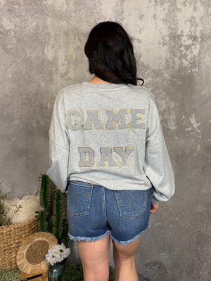 Grey Football Season Sweater