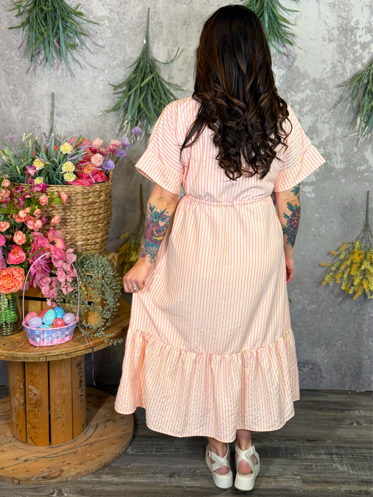 Pink Lemonade Stripe Dress