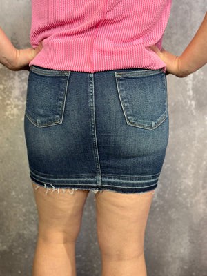 Judy Blue Tummy Control Denim Skirt (S - 3X)