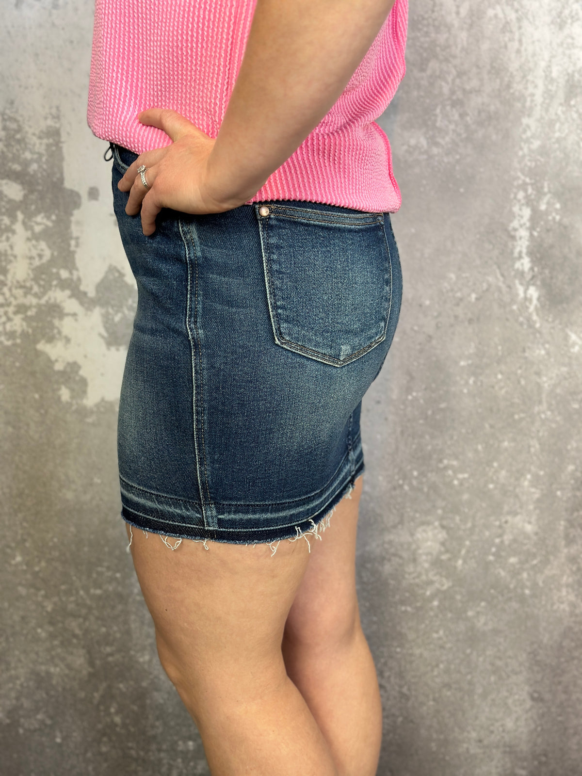 Judy Blue Tummy Control Denim Skirt (S - 3X) - FINAL SALE