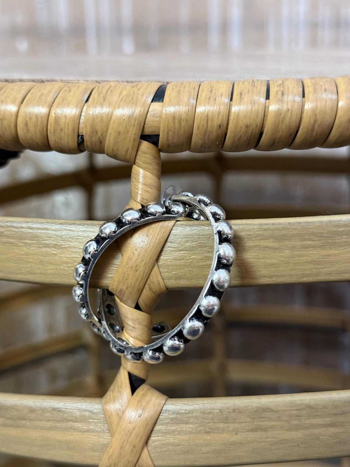 Studded Hoop Earring
