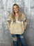Sherpa Geo Print Half Zip Pullover Jacket