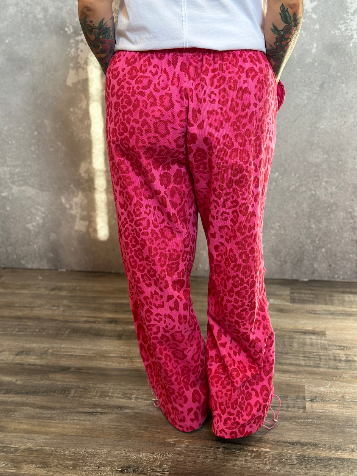 Pink Leopard Jogger Pants (Small - 3X)
