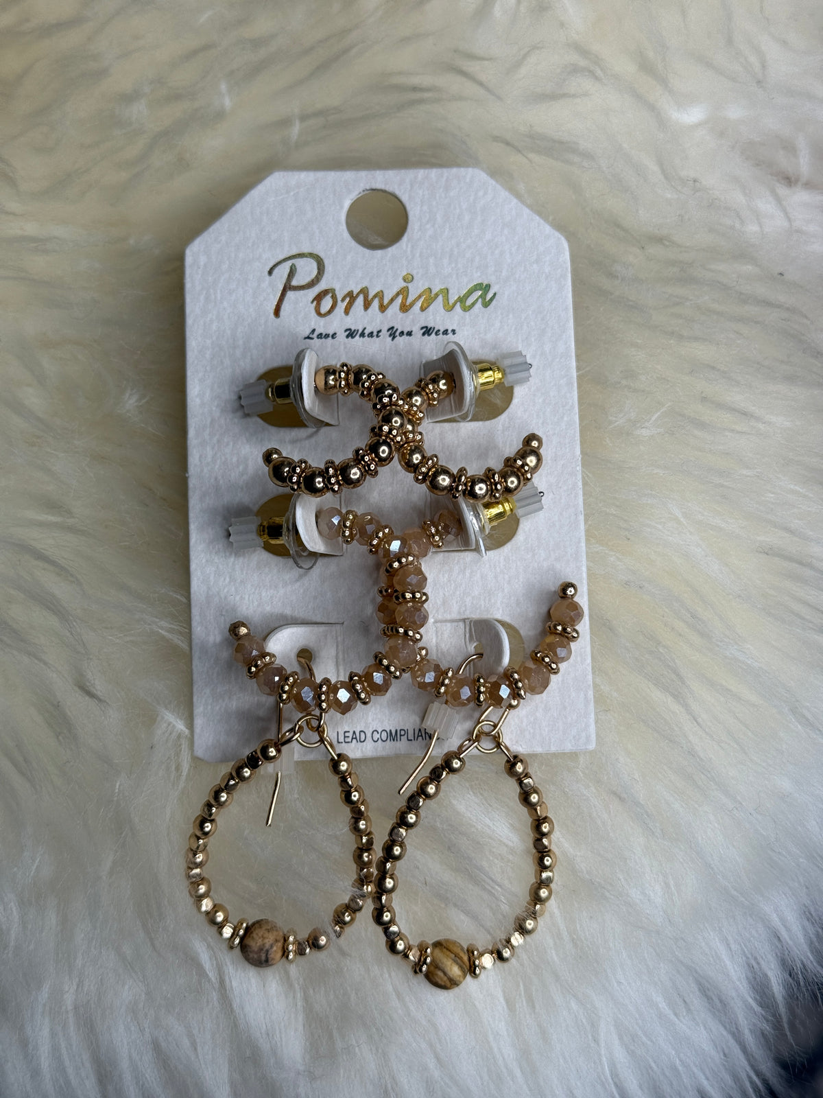 Set of Three Coastal Earrings