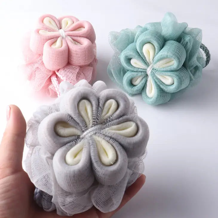 Flower Shower Pouf - 3 Colors