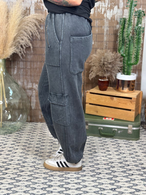 Mineral Wash Black Jogger