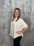 Pleated Penny Top - Ivory - FINAL SALE