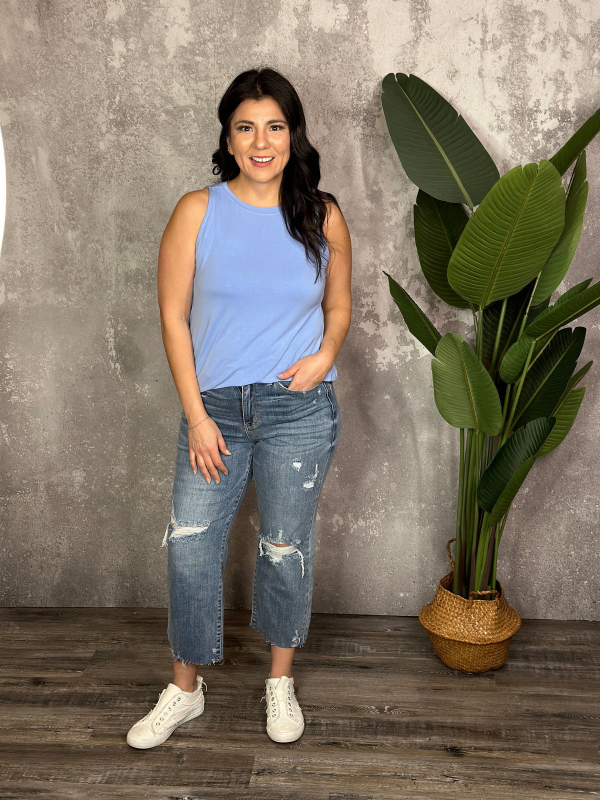 The Alisha Tank - Spring Blue (Small - 3X) BESTSELLER