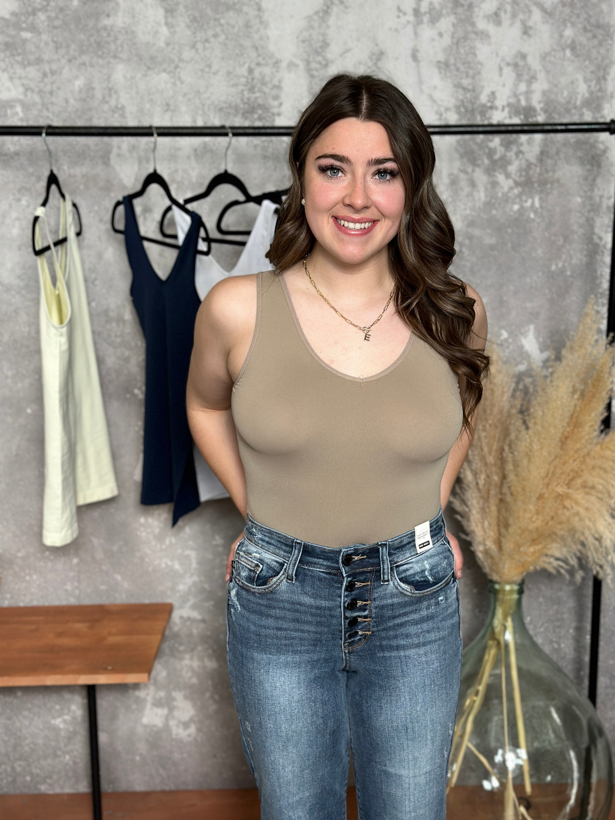 Seamless Layering Reversible Tank - Mocha - FINAL SALE