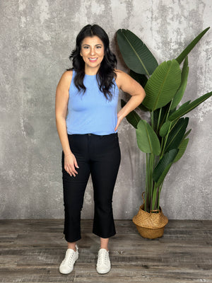 Hyperstretch Micro Flare Crop Pant - Black (Small - 3X)