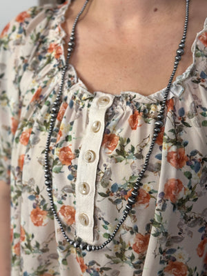 Single Faux Pearl Necklace